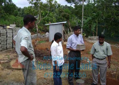 keeping the first brick to build a house