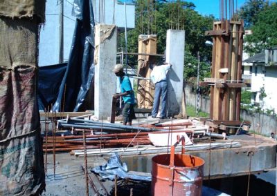 constructing building