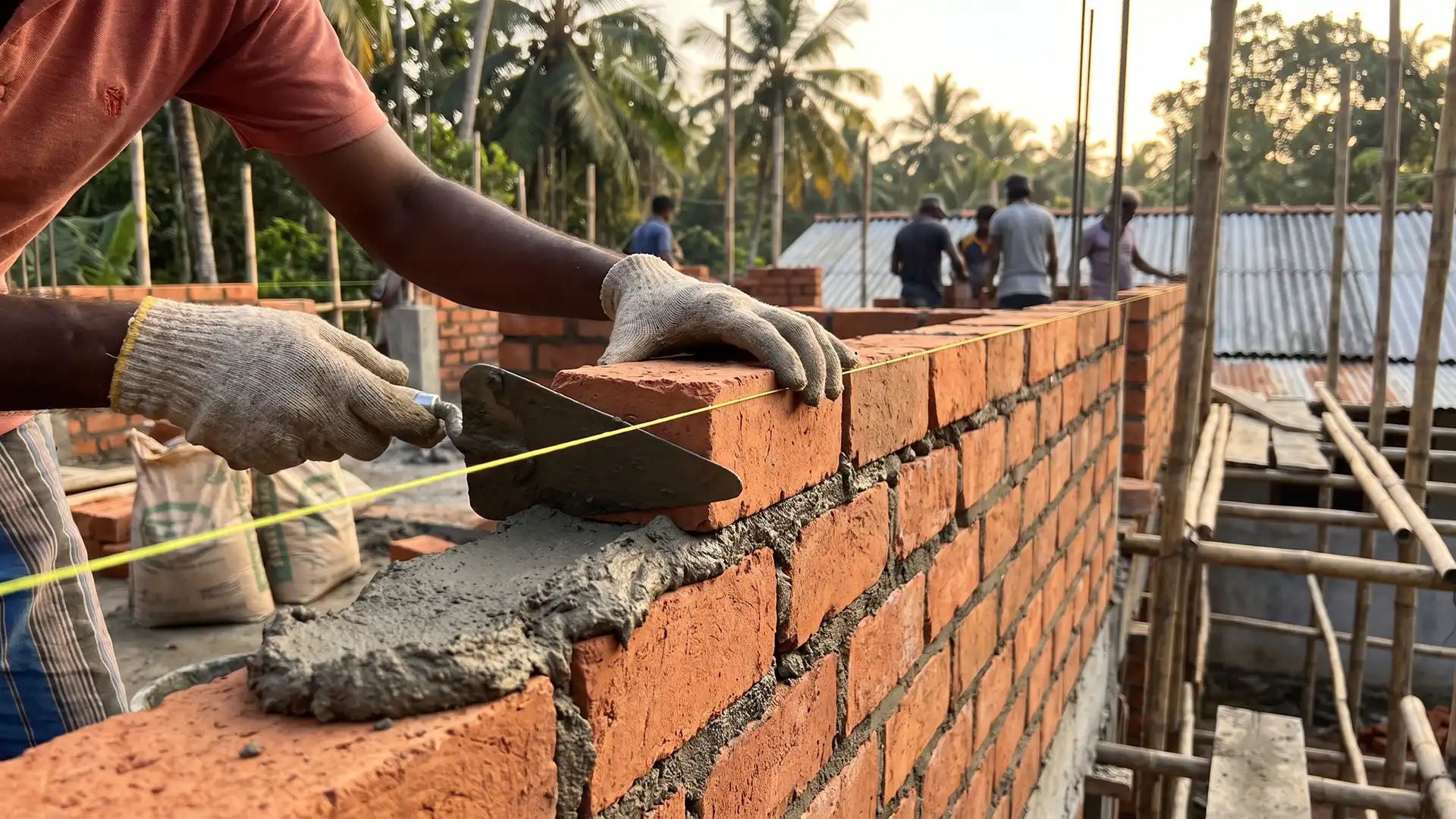 Brick Wall Construction image 001