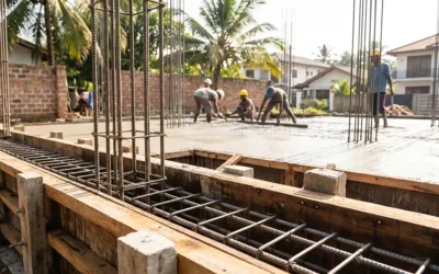 ටයි බීම් දැමීම (Tie Beam Construction)
